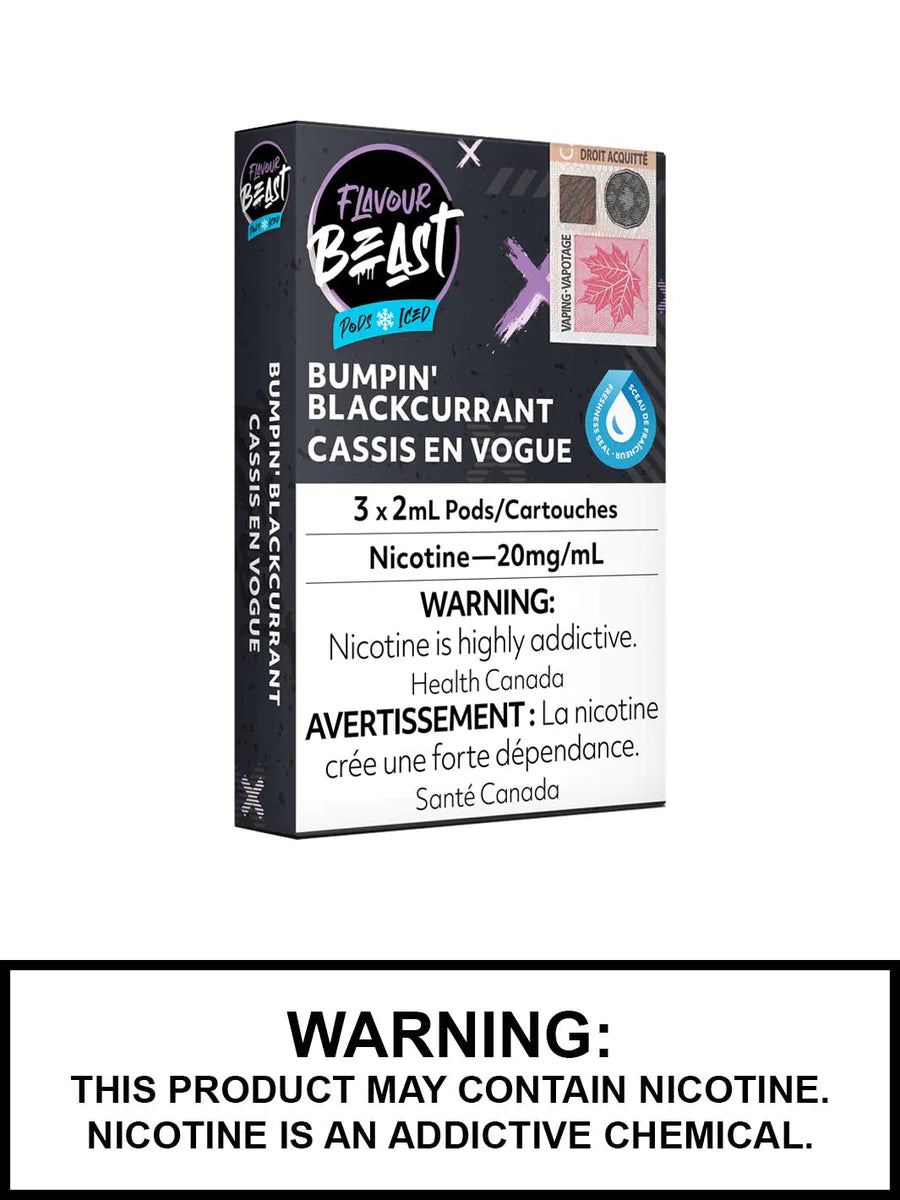 Flavour Beast Flow Pods -Bumpin Blackcurrant (Compatible With STLTH)