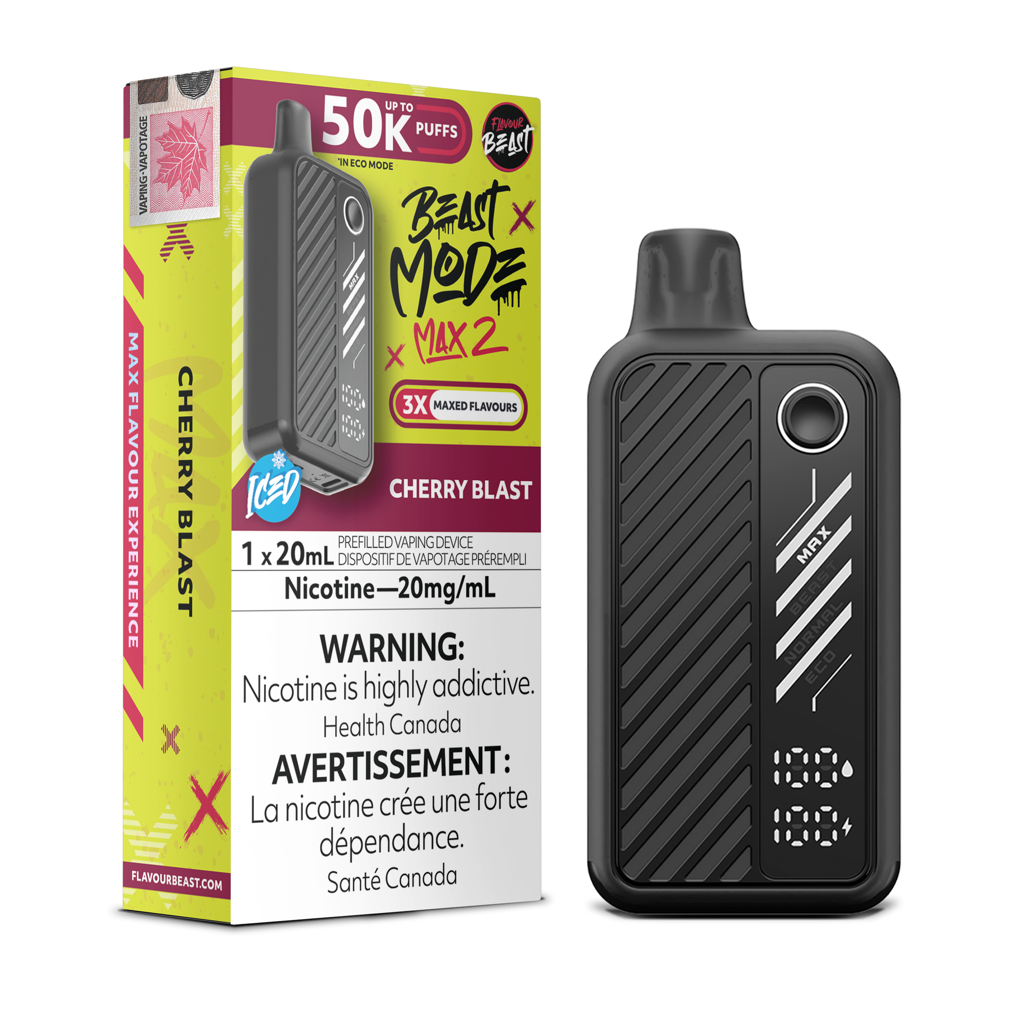 Flavour Beast Mode Max 2 - Disposable E-Cig (PROVINCIAL) (50k Puffs)