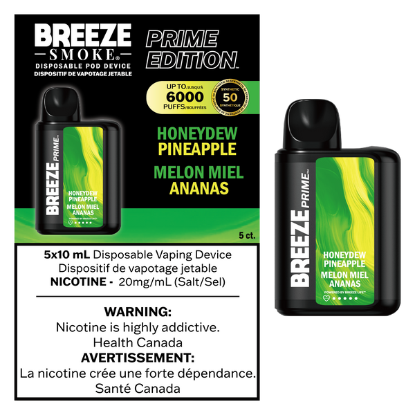 Breeze Prime - Disposable E-Cig (6000 Puffs) (PROVINCIAL)