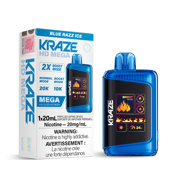 Kraze HD Mega - Disposable E-Cig (EXCISE TAXED) (20k Puffs)