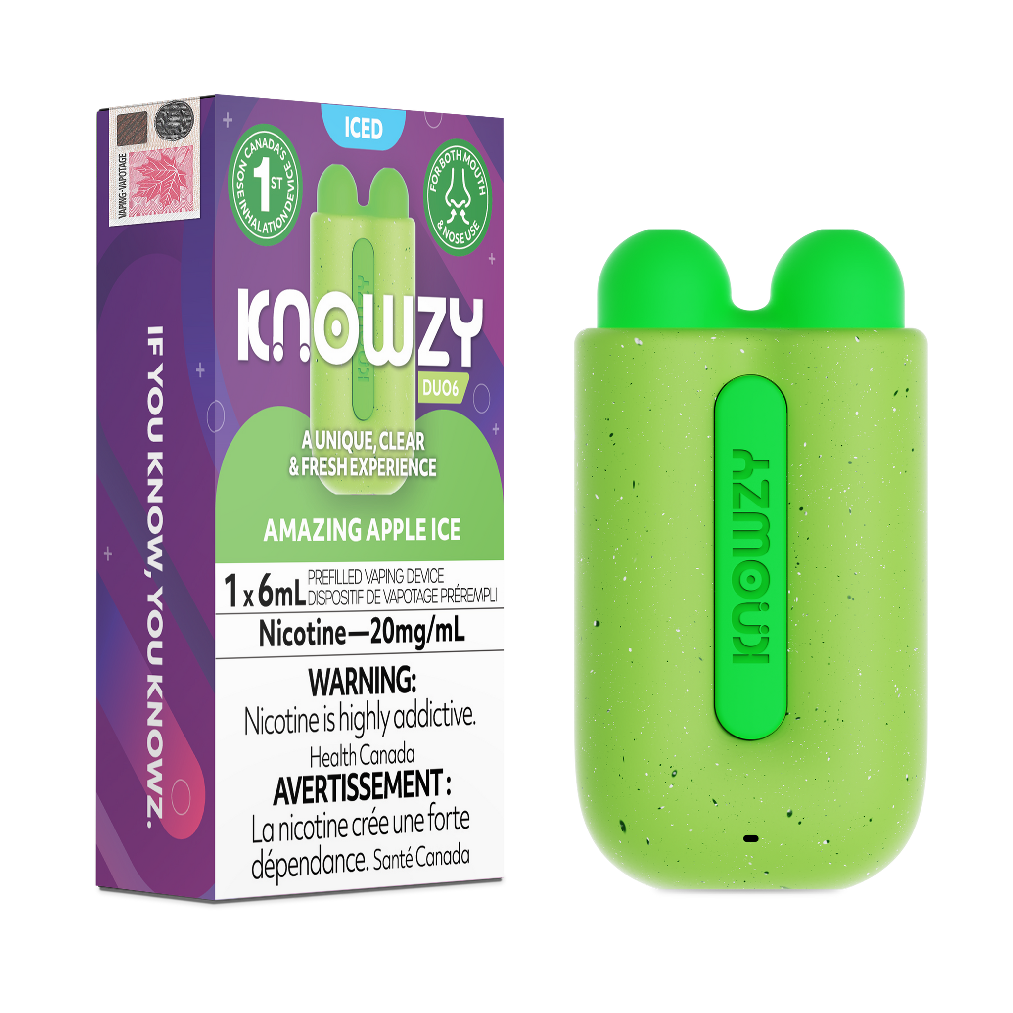 Knowzy Duo 6 - Disposable E-Cig (6ml) (PROVINCIAL)