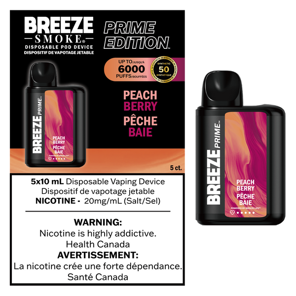 Breeze Prime - Disposable E-Cig (6000 Puffs) (PROVINCIAL)