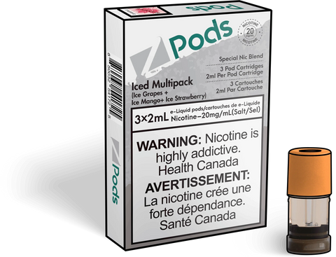 Z Pods - Iced Multipack (Mango/Grape/strawberry) (PROVINCIAL)