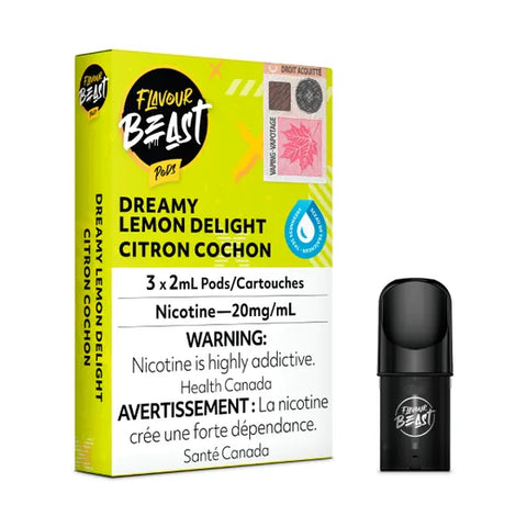 Flavour Beast Flow Pods - Dreamy Lemon Delight (Compatible With STLTH)