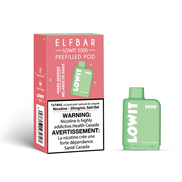 Elfbar - Lowit Pods (exised)  (5500 puffs)