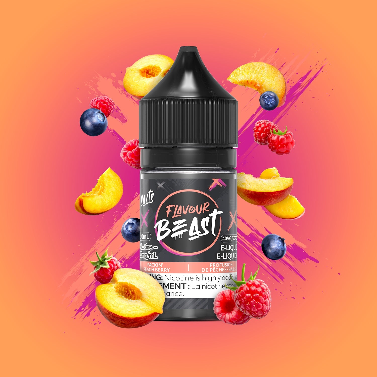 Flavour Beast Salt - Packin Peach Berry (EXCISE TAXED)