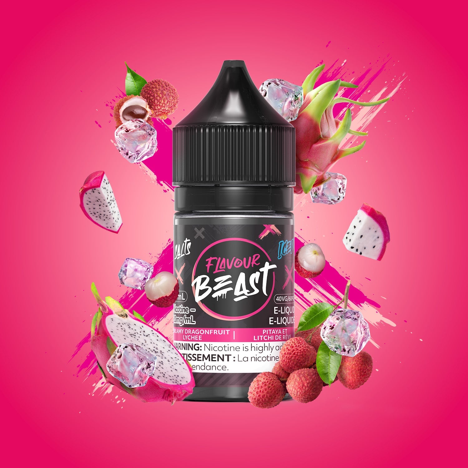 Flavour Beast Salt - Dreamy Dragonfruit Lychee Iced (EXCISE TAXED)