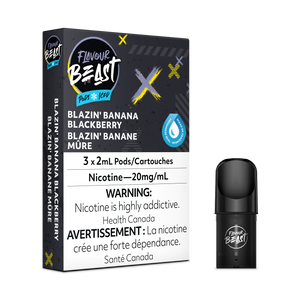 Flavour Beast Flow Pods - Blazin Banana Blackberry Iced (Compatible With STLTH)