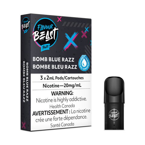 Flavour Beast Flow Pods - Bomb Blue Razz (Compatible With STLTH)