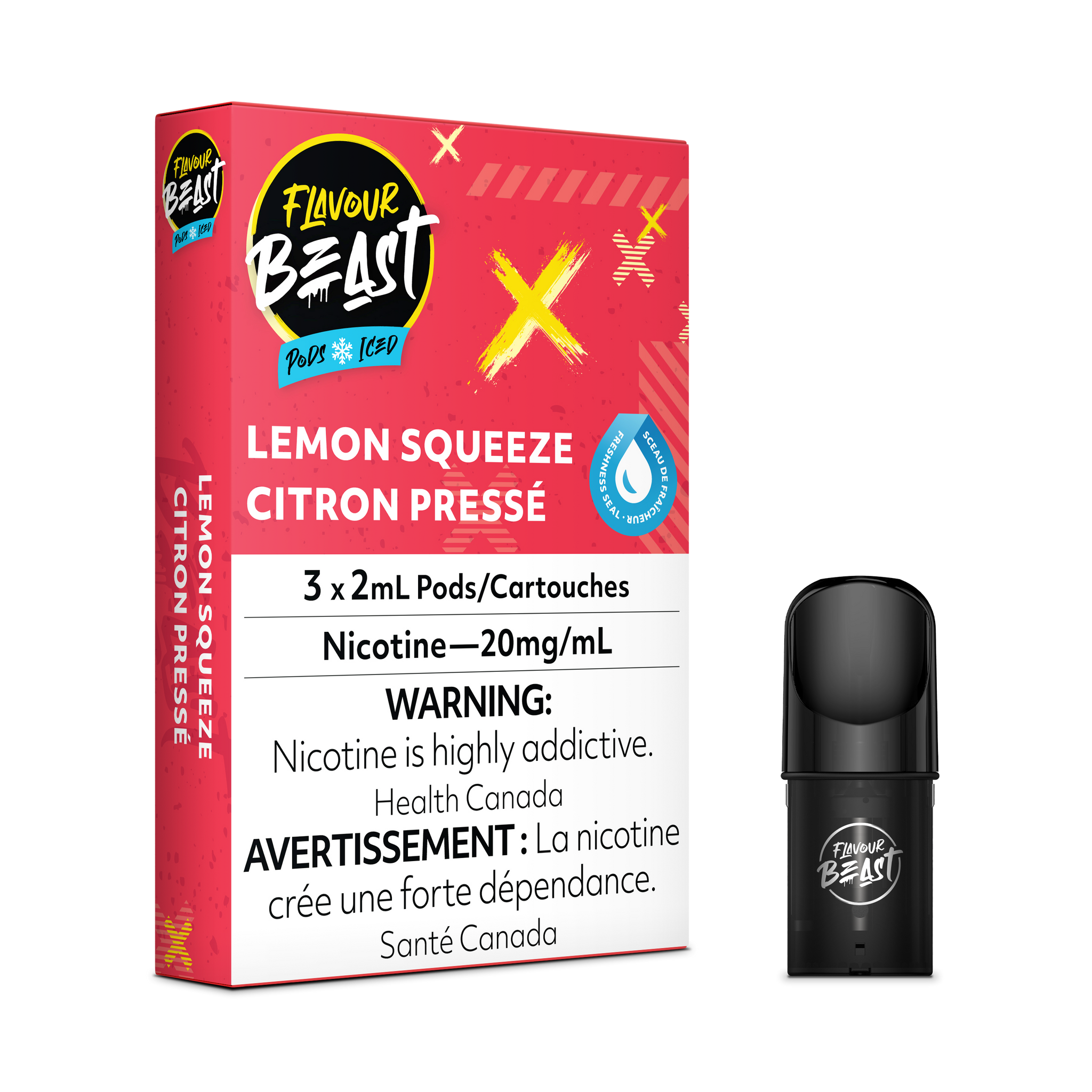 Flavour Beast Flow Pods - Lemon Squeezed Iced (Compatible With STLTH)