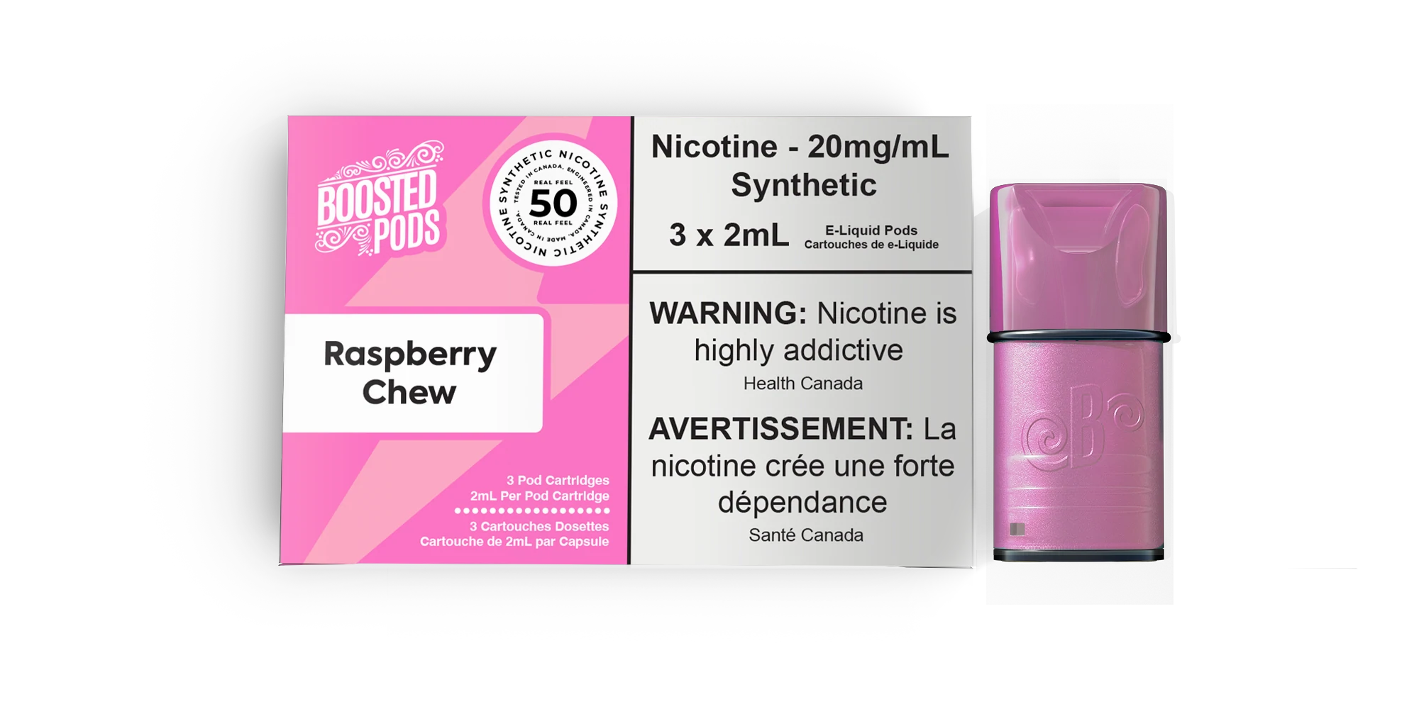 Stlth Boosted Pods - Raspberry Chew